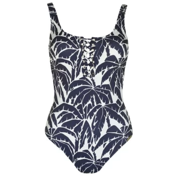 Image of Watercult Coco Lace Up Swimsuit - Multi