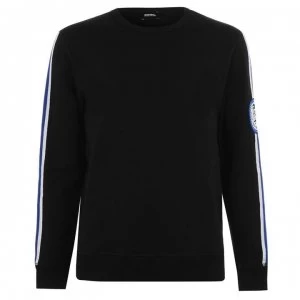 image of Diesel Striped Arm Sweater - Black 900