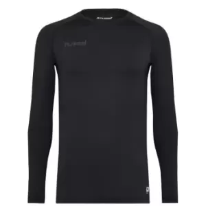 image of Hummel Base-layer Top Mens - Black