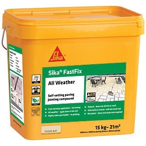 image of Sika Fast Fix All Weather Jointing Paving Compound - Buff 15kg