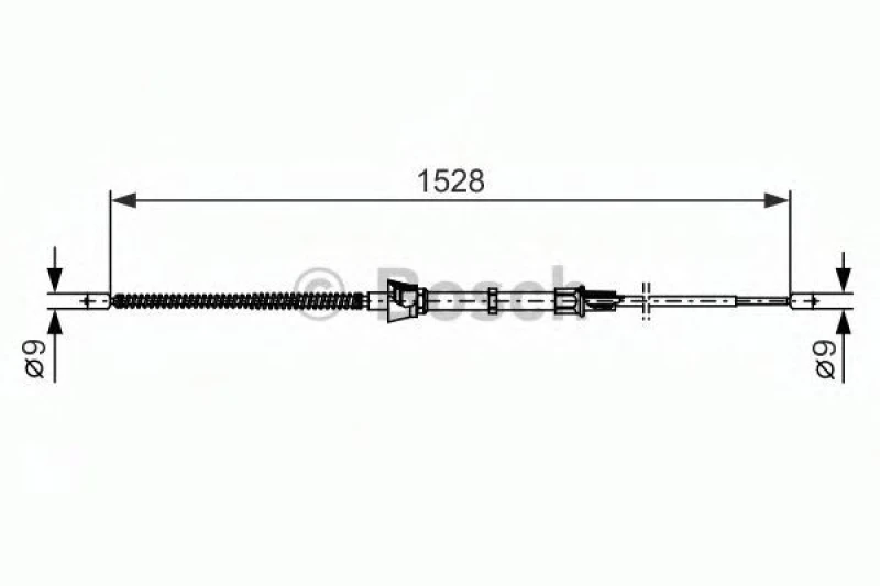 Image of Bosch 1 987 482 374 Brake Cable 1528mm Cable,parking brake (124)