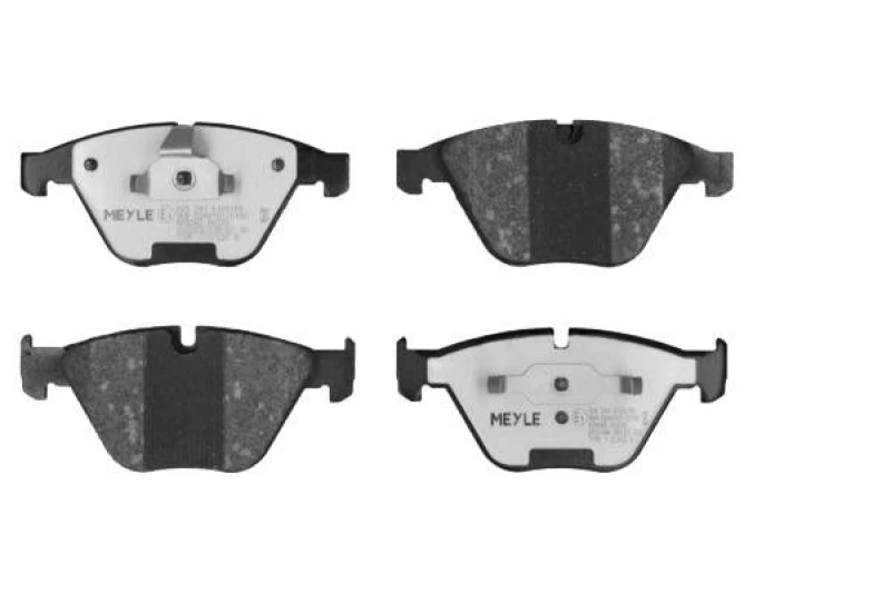 Image of MEYLE 025 241 6120/PD Brake pad set Front Axle, prepared for wear warning indicator, MEYLE-PD Quality, with anti-squeak plate Brake Pad Set,disc brak