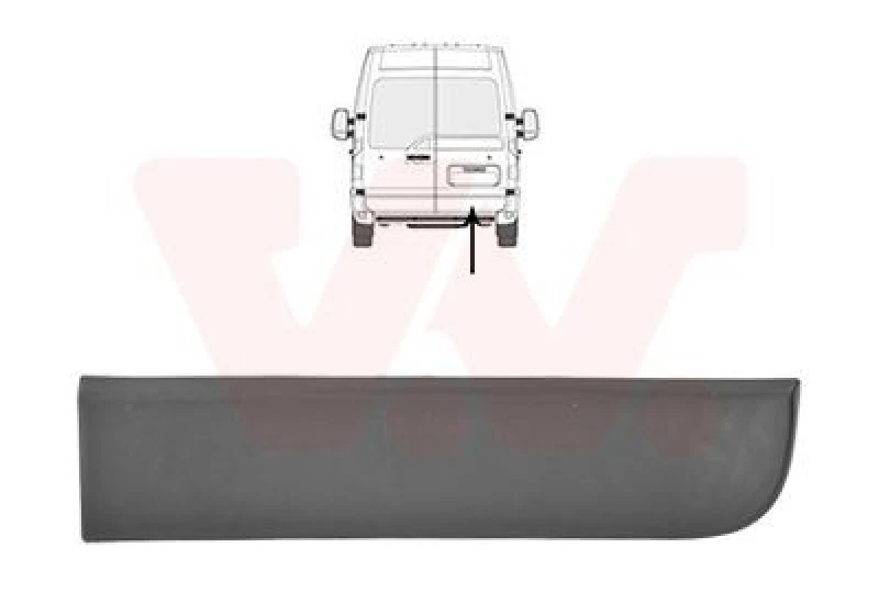 Image of VAN WEZEL Door moulding trim VAN WEZEL 3799432