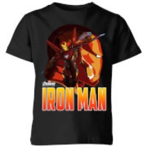 Image of Avengers Iron Man Kids T-Shirt - Black - 11-12 Years