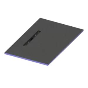 Image of Blue Rectangular Wet Room Shower Tray with Offset Waste Position 1400 x 900mm - Live Your Colour