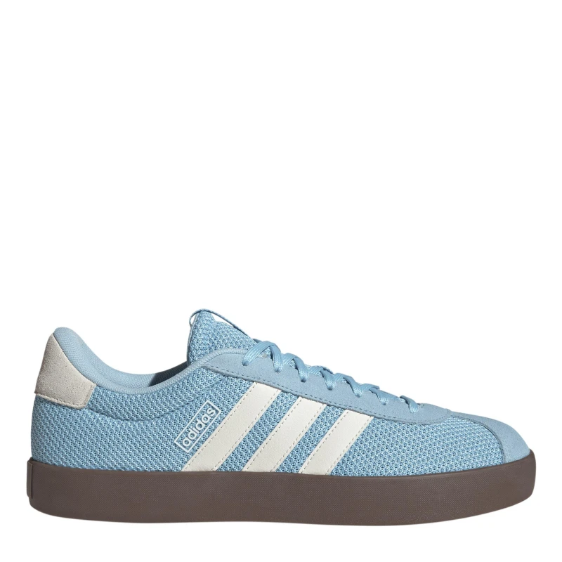 Image of adidas Mens Vl Court 3.0 Low-Top Trainers Blue/White/Gum male 9 (43.3)