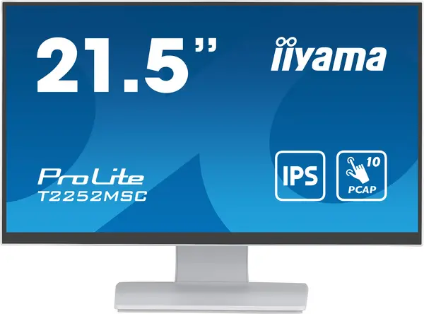 image of iiyama ProLite 21.5" T2252MSC-W2 Full HD IPS LCD Touch Screen Monitor