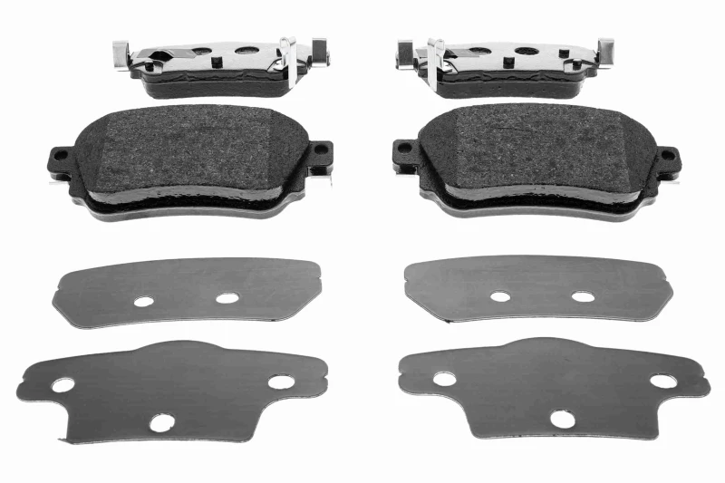 Image of ACKOJA A38-0319 Brake pad set Green Mobility Parts Rear Axle, with acoustic wear warning Brake Pad Set,disc brake (402)