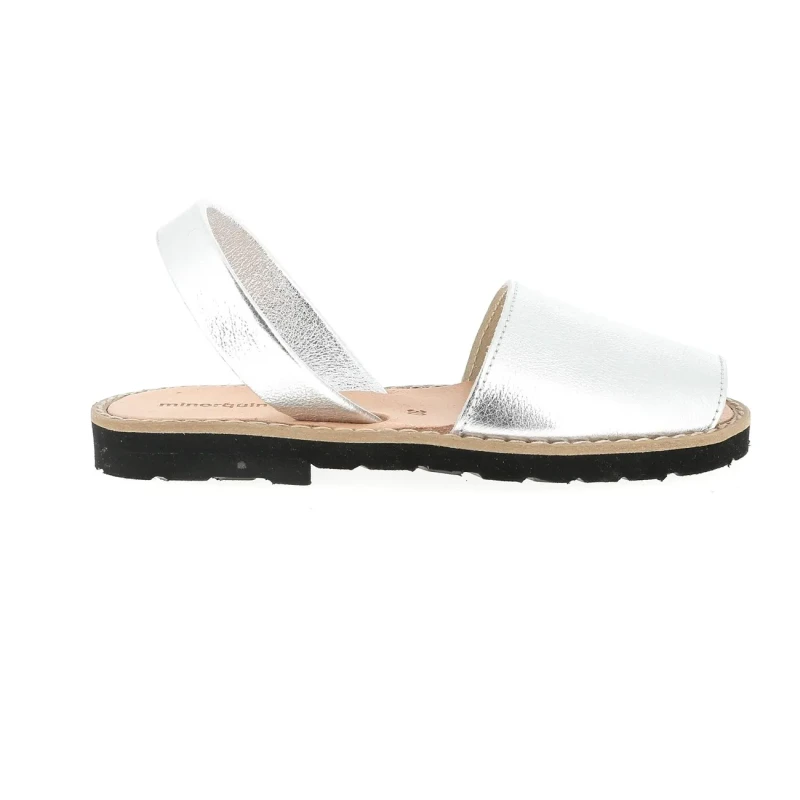Image of Minorquines Womens metal sandals Minorquines Avarca Argente Female 36