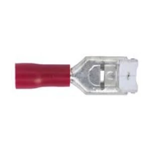 Image of Genuine SEALEY RT17 Piggy-Back Terminal 6.3mm Red Pack of 100