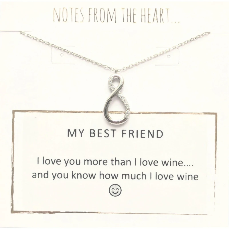 Image of Notes From The Heart From the Heart My Best Friend Silver unisex one size