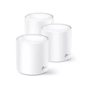 Image of TP Link AX3000 Whole Home Mesh WiFi 6 Unit White Internal Mesh system Power Status Omni-directional 650 m