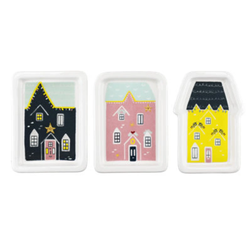 Image of Kitchencraft The Nutcracker Collection 3 Piece Decorative Plate Set