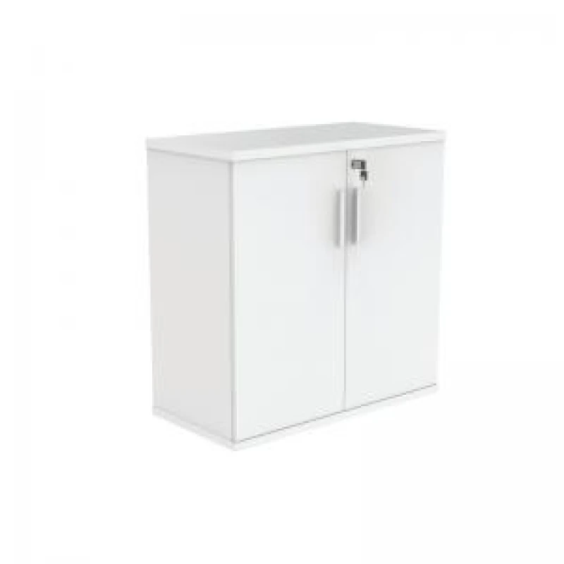 Image of Astin 2 Door Cupboard Lockable 800x400x816mm Arctic White KF823995