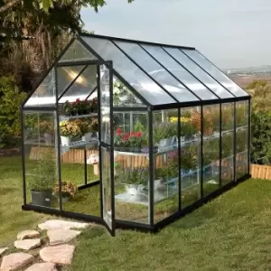 image of 6' x 10' Palram Canopia Hybrid Grey Greenhouse (1.85m x 3.06m)