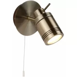 Samson wall lamp, antique brass, 1 bulb