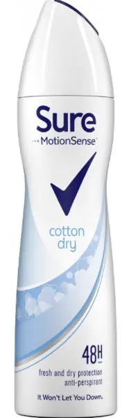 Image of Sure Motion Sense Cotton Dry Deodorant 150ml