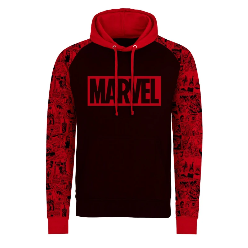 Image of Marvel Comics Logo Hoodie Black unisex