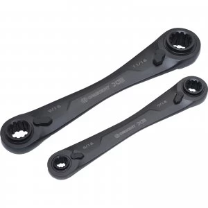 image of Crescent 2 Piece X6 Ratcheting Wrench Set