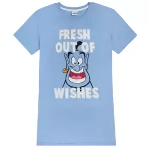 Image of Aladdin Womens/Ladies Genie Fresh Out Of Wishes Night Dress (10-12 UK) (Blue)