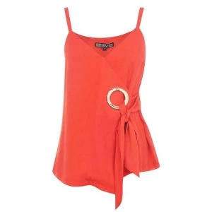 image of Biba Eyelet Cami Top - Orange