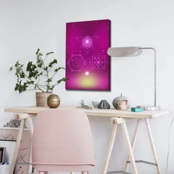 Image of 4570ABSC - 023 Multicolor Decorative Canvas Painting