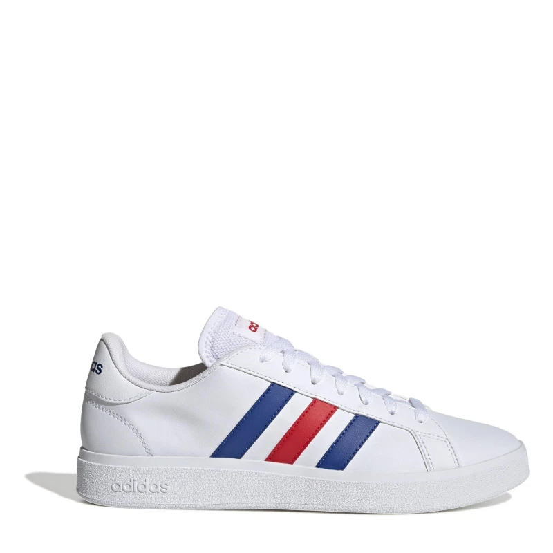 Image of adidas Court Base 2 Trainers Mens White/Blue male 7 (40.7)