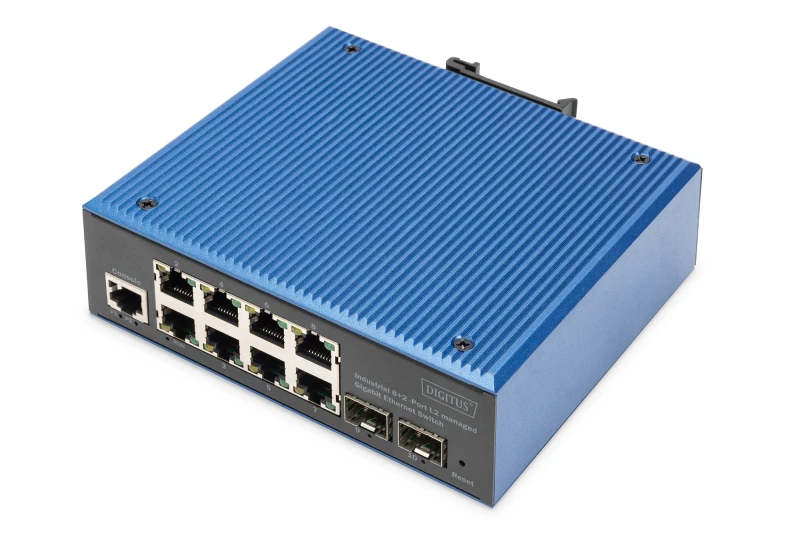 Image of Digitus Industrial 8+2 -Port L2 managed Gigabit Ethernet Switch