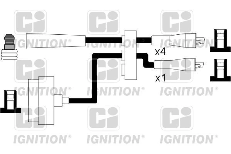 Image of QUINTON HAZELL Ignition lead set QUINTON HAZELL XC559