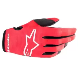 image of Alpinestars Radar Mars Red White Gloves 2XL