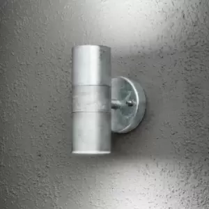 Image of Konstsmide Modena Outdoor Modern Up Down Light Galvanised, IP44