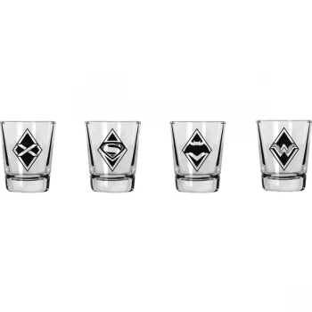 Batman Vs Superman (Set Of 4) Mini Glasses