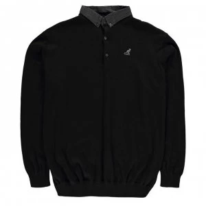 image of Kangol Malax Knit Polo Mens - Black