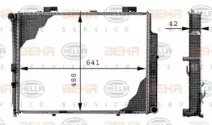 Image of x1 Behr Heat Exchanger 8MK376712-644 Genuine replacement part for Car Made in CN