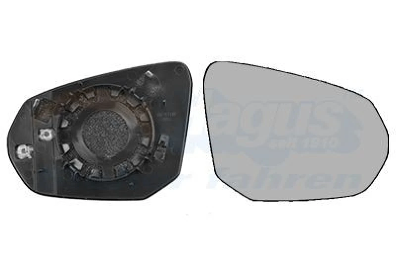 Image of VAN WEZEL Wing mirror glass VAN WEZEL 0374838