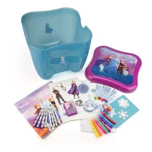 Image of Disney Frozen II Childrens My Activities 3-in-1 Storage Box with Creative Accessories Creative Storage Box Activity Set
