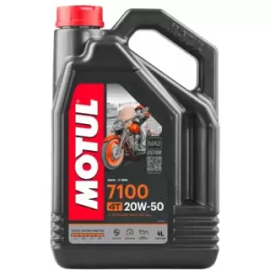 Image of 7100 20w50 4T 100% Synthetic 4 Litres - Motul