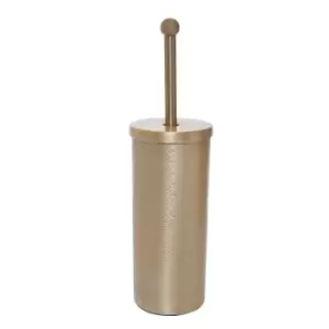 image of Art Deco Champagne Finish Toilet Brush