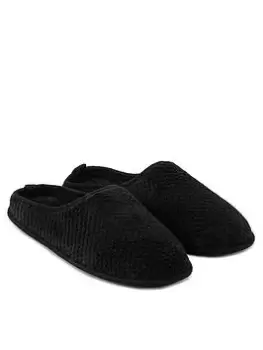 Image of TOTES Popcorn Mule With 360 Comfort, Memory Foam & Pillowstep - Black, Size 4, Women