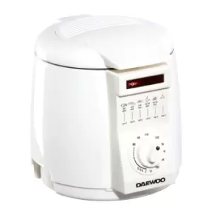 Image of Mini Deep Fat Fryer 1 Litre Capacity Compact Temperature Control White