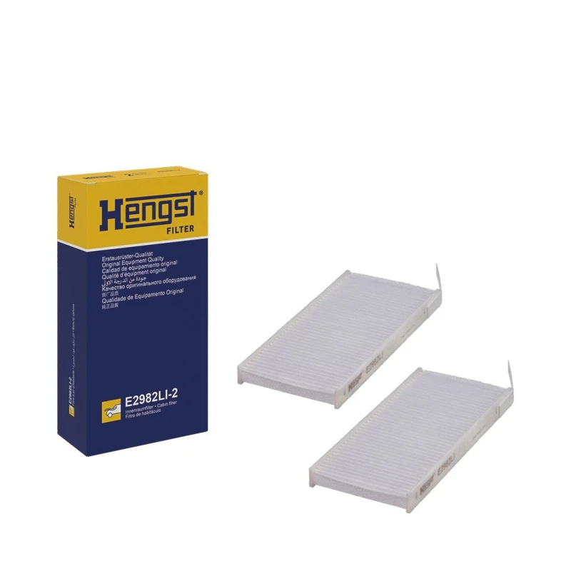 Image of HENGST FILTER E2982LI-2 Pollen filter Pollen Filter Filter,interior air (424)