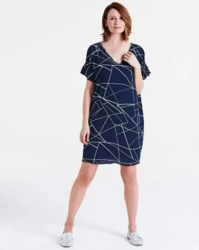 image of I.Scenery Frida Abstract Print Dress