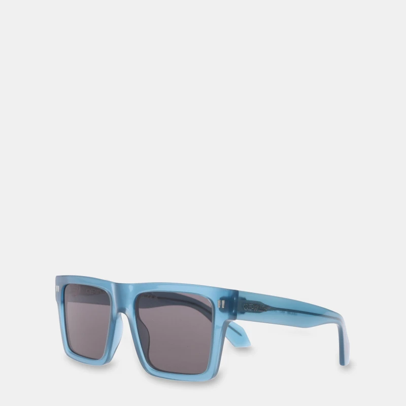 Image of Off White Lawton Square Sunglasses Blue Dark Grey unisex One Size