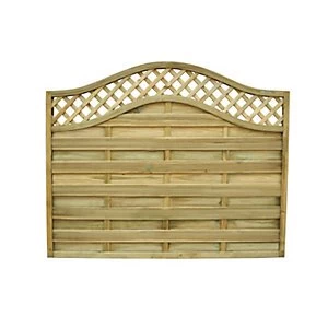 Image of Forest Garden Pressure Treated Bristol Fence Panel - 6 x 5ft Pack of 4