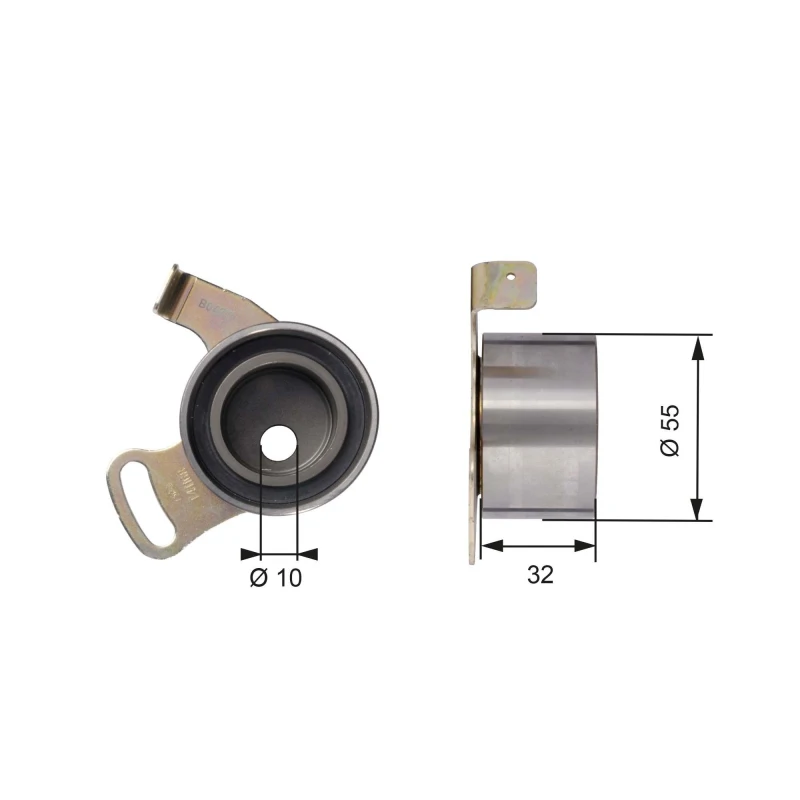 Image of GATES Timing belt tensioner pulley GATES T41168
