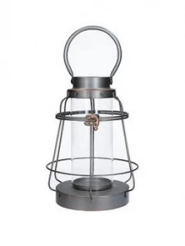 image of Gisela Graham Brushed Metal Bell Lantern