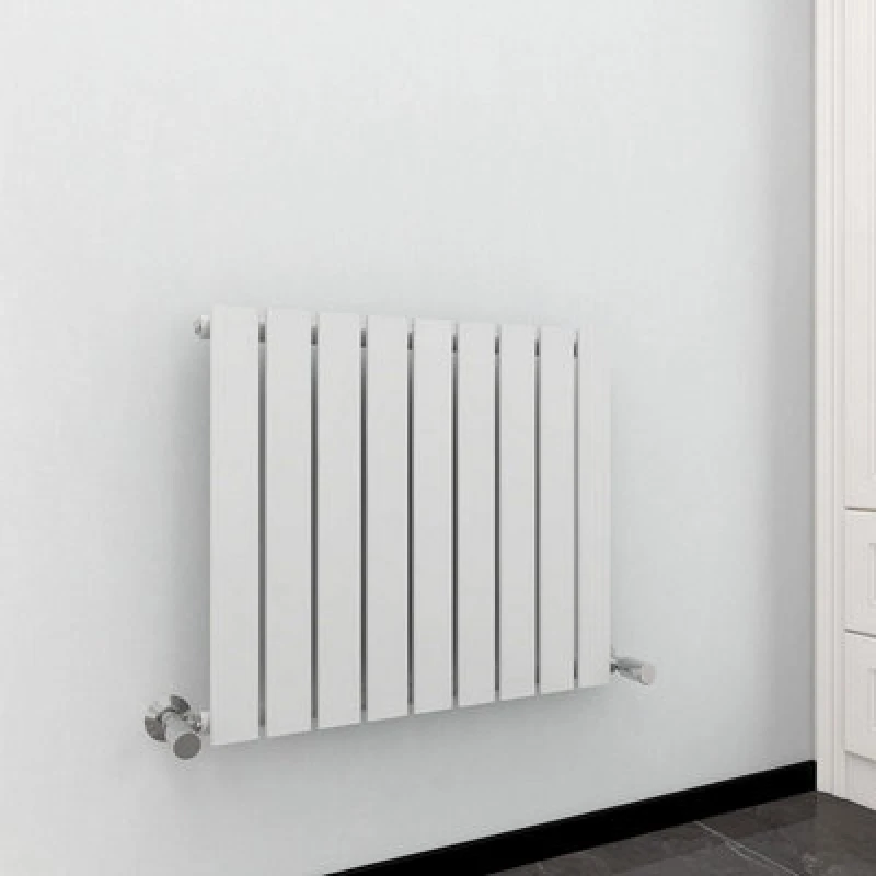 Image of MCC DIRECT Mcc Direct - 600 x 612mm Single Designer Flat Panel Central Heating Radiator white HS1201
