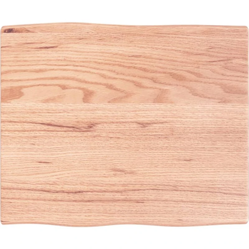 Image of VIDAXL Vidaxl - Table Top Light Brown 60x50x2cm Treated Solid Wood Oak Live Edge 8720845816537