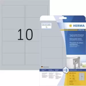 Image of Herma 4223 Labels 96 x 50.8mm Polyester film Silver 250 pc(s) Permanent Nameplates Laser, Copier