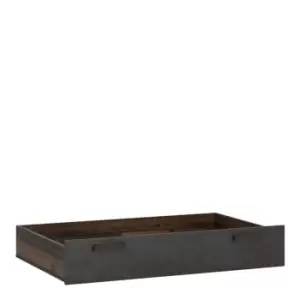 Image of Brooklyn Underbed Drawer In Walnut And Dark Matera Grey
